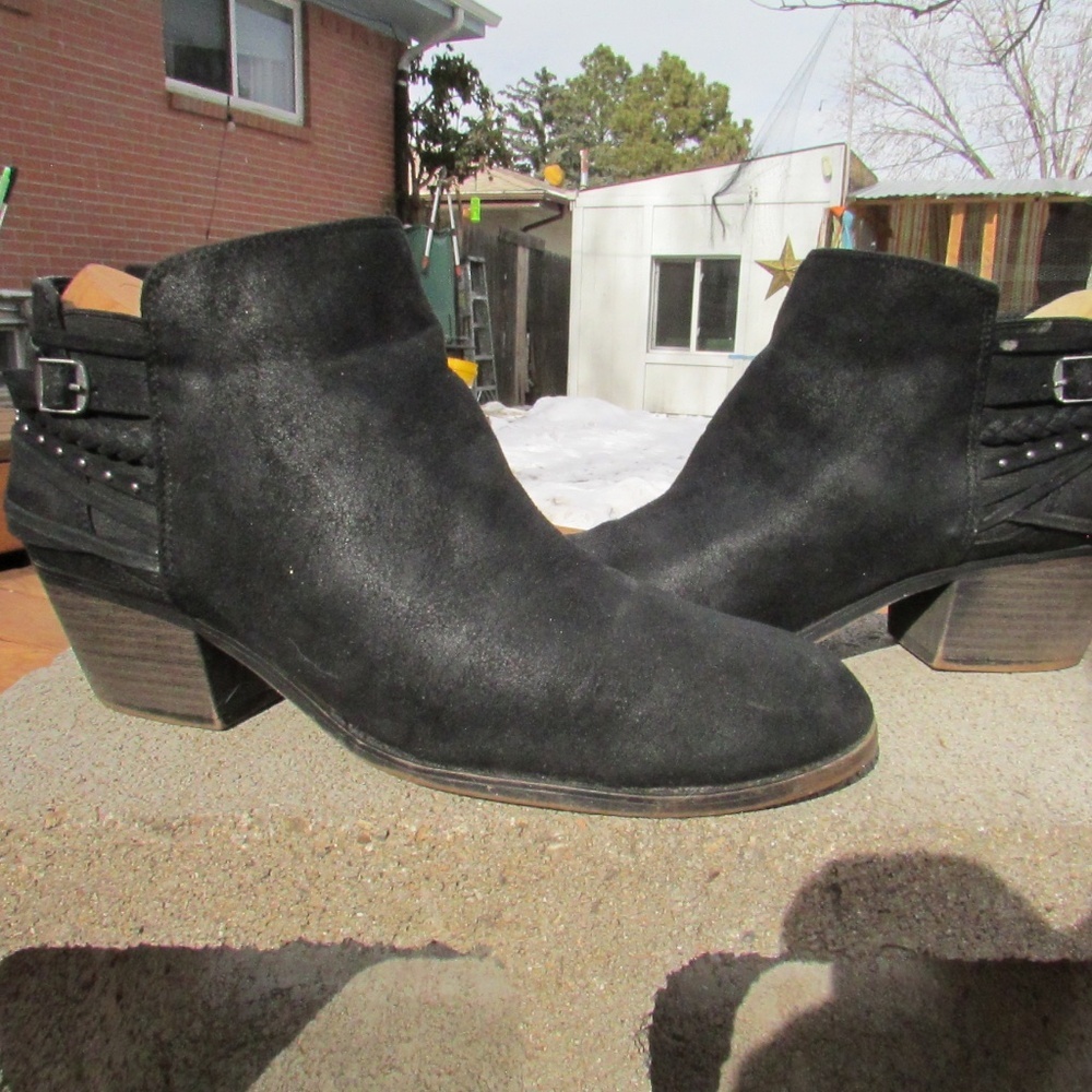 Fergalicious "Brawn" Black Ankle Boots